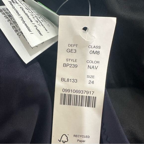 J. Crew One Piece Swimsuit Size 24 Navy Cut Out Full Coverage Buttons New - Picture 9 of 10